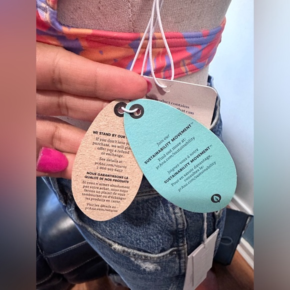 Prana Atalia Swim Top in Morning Glory Bloom- NWT - Picture 4 of 8